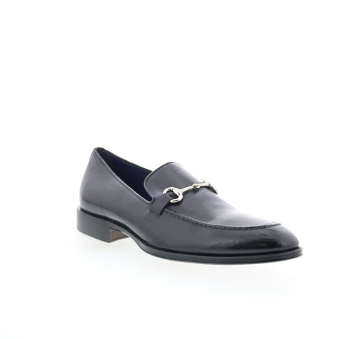 Zelli Italia Sergio Firenze Bit Loafer Mens Blue Leather Loafers Casual Shoes