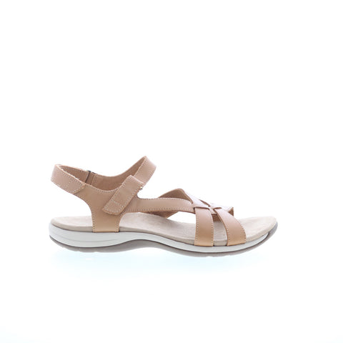 Easy Spirit Silvie SESILVIE Womens Brown Wide Leather Strap Sandals Shoes