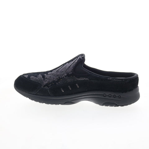 Easy Spirit Traveltime 561 Martha Stewart Womens Black Clog Flats Shoes