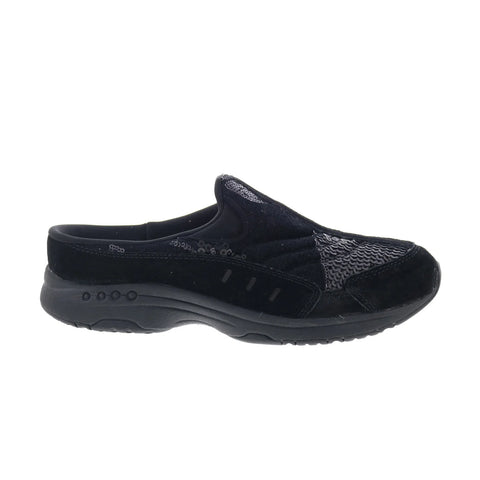 Easy Spirit Traveltime 561 Martha Stewart Womens Black Clog Flats Shoes