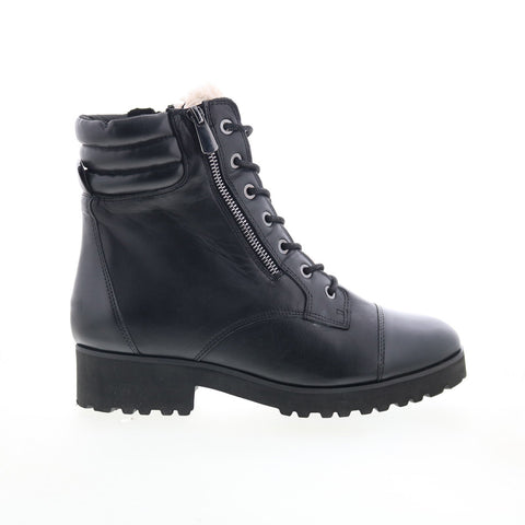 Easy Spirit Whay SEWHAY Womens Black Synthetic Lace Up Casual Dress Boots