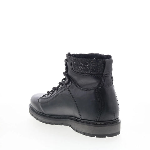Pajar Seymour 54082 Mens Black Leather Lace Up Ankle Boots