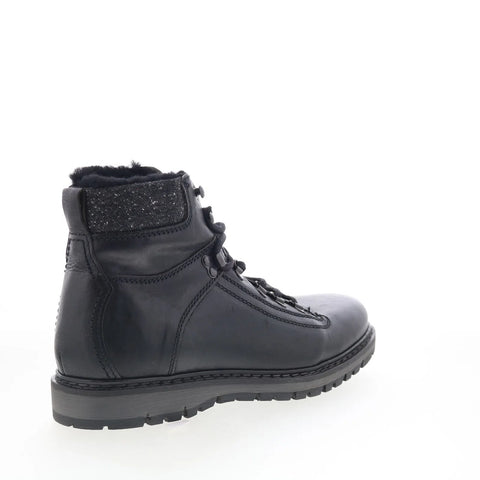 Pajar Seymour 54082 Mens Black Leather Lace Up Ankle Boots
