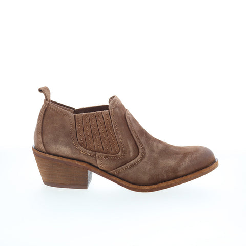 Sofft Adien SF0023120 Womens Brown Suede Slip On Ankle & Booties Boots