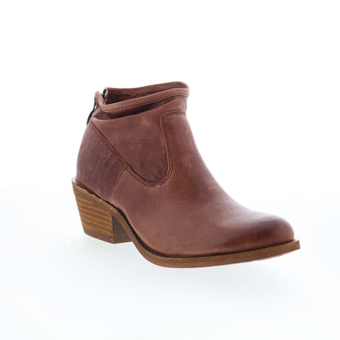 Sofft Aisley SF00358 Womens Brown Leather Zipper Ankle & Booties Boots