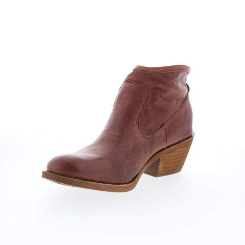 Sofft Aisley SF00358 Womens Brown Leather Zipper Ankle & Booties Boots