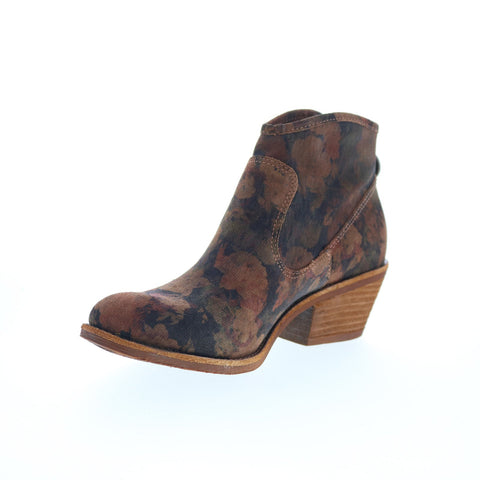 Sofft Aisley SF00358 Womens Brown Suede Zipper Ankle & Booties Boots