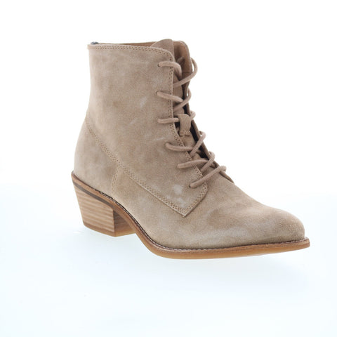 Sofft Annalise SF00522 Womens Gray Suede Lace Up Ankle & Booties Boots