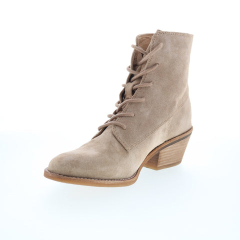 Sofft Annalise SF00522 Womens Gray Suede Lace Up Ankle & Booties Boots
