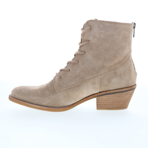 Sofft Annalise SF00522 Womens Gray Suede Lace Up Ankle & Booties Boots