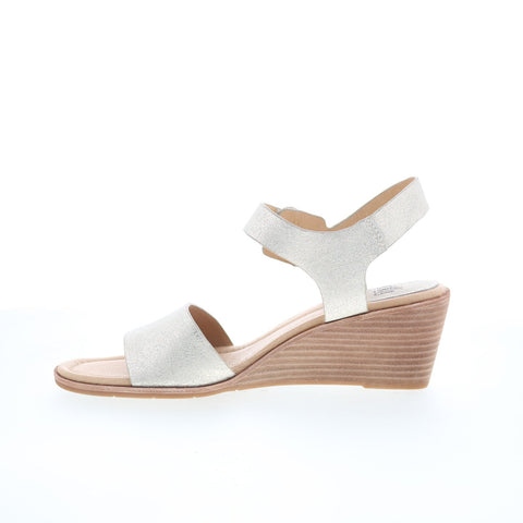 Sofft Garin SF0063704 Womens White Leather Wedges Heels Shoes