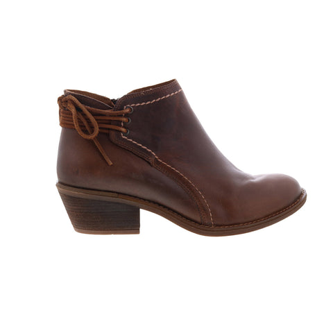 Sofft Aleah SF0070341 Womens Brown Leather Zipper Ankle & Booties Boots