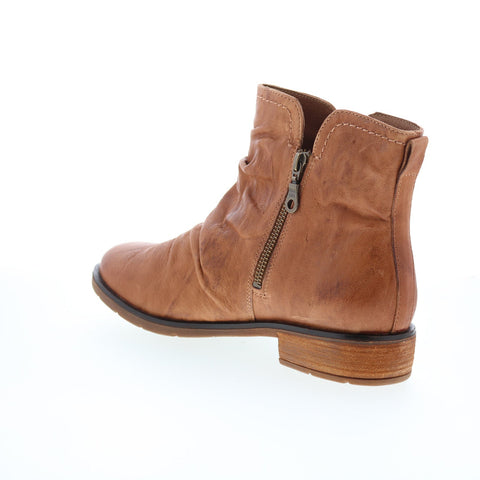Sofft Beckie SF00707 Womens Brown Leather Zipper Ankle & Booties Boots