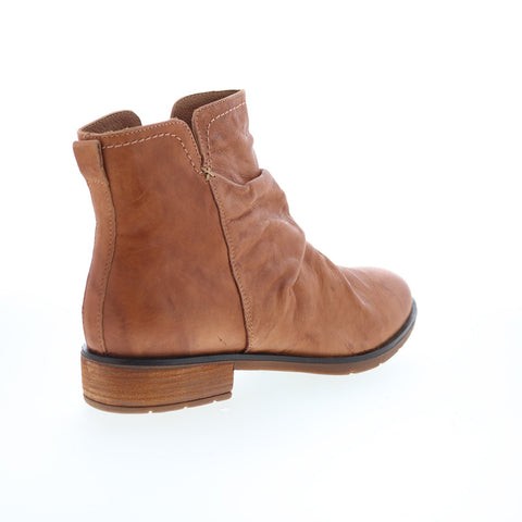 Sofft Beckie SF00707 Womens Brown Leather Zipper Ankle & Booties Boots