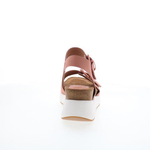 Sofft Castello SF0081602 Womens Pink Leather Platform Sandals Shoes