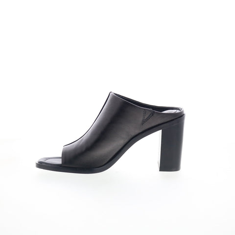 Sofft Safire SF0085201 Womens Black Leather Mules Heels Shoes