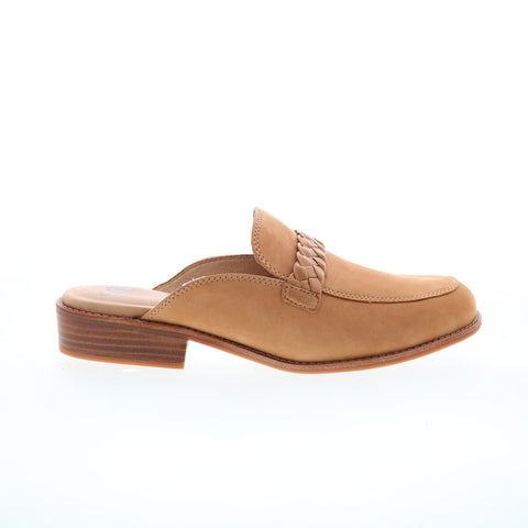 Sofft Nels SF0086000 Womens Brown Leather Mules Flats Shoes