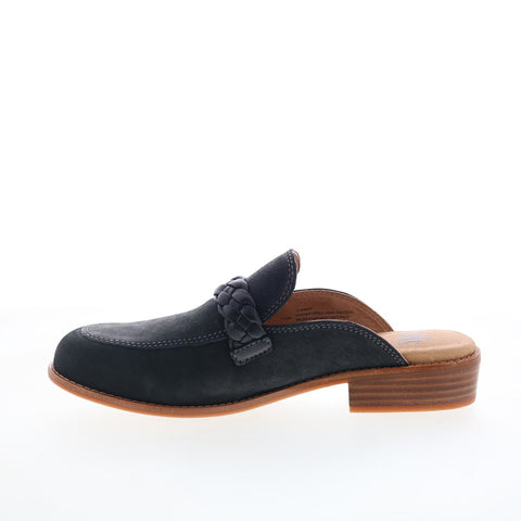 Sofft Nels SF0086001 Womens Black Leather Mules Flats Shoes