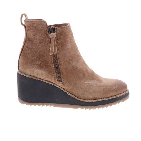 Sofft Emeline SF00871 Womens Brown Suede Zipper Ankle & Booties Boots