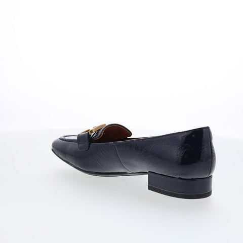 Sofft Erica SF00908 Womens Blue Leather Slip On Loafer Flats Shoes