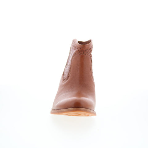 Sofft Aisley Perf SF01003 Womens Brown Leather Zipper Ankle & Booties Boots