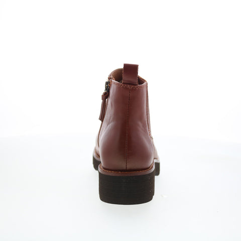 Sofft Paige SF01008 Womens Brown Leather Zipper Ankle & Booties Boots