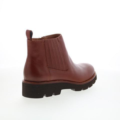 Sofft Paige SF01008 Womens Brown Leather Zipper Ankle & Booties Boots