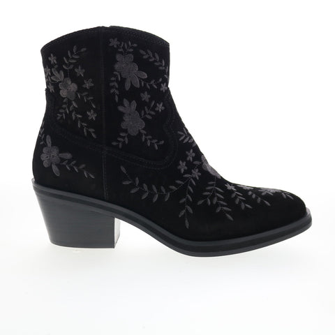 Sofft Sophie SF01022 Womens Black Suede Zipper Ankle & Booties Boots