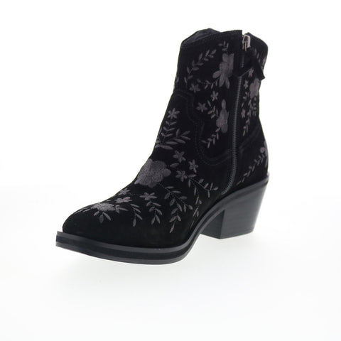 Sofft Sophie SF01022 Womens Black Suede Zipper Ankle & Booties Boots
