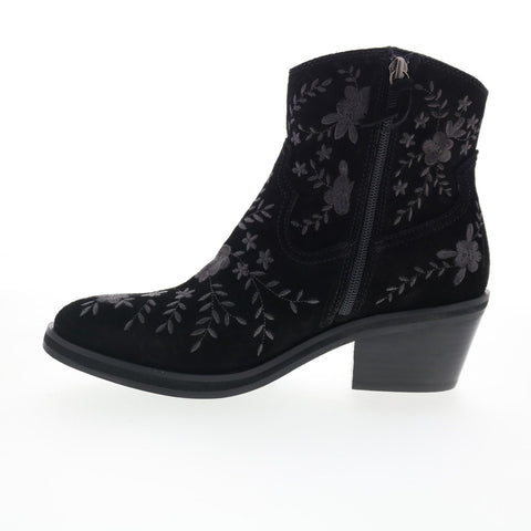 Sofft Sophie SF01022 Womens Black Suede Zipper Ankle & Booties Boots