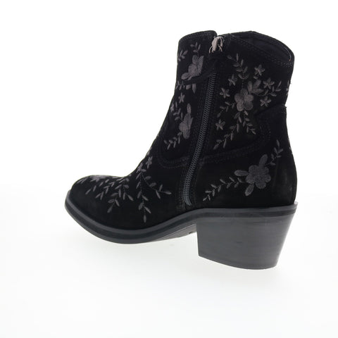 Sofft Sophie SF01022 Womens Black Suede Zipper Ankle & Booties Boots