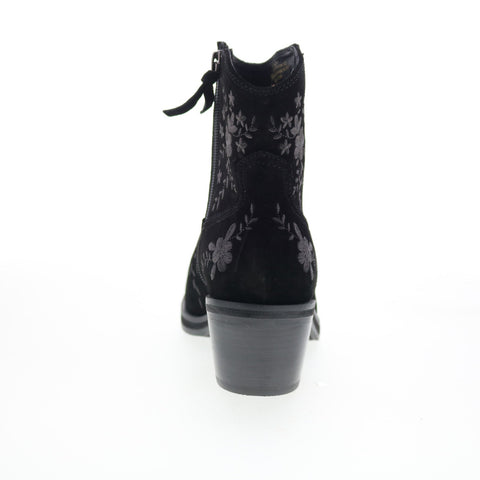 Sofft Sophie SF01022 Womens Black Suede Zipper Ankle & Booties Boots