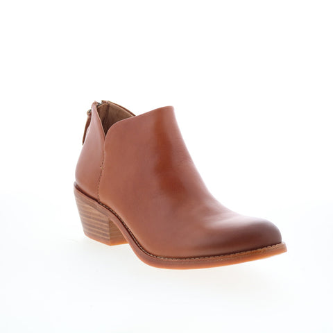 Sofft Angelica SF01024 Womens Brown Leather Zipper Ankle & Booties Boots