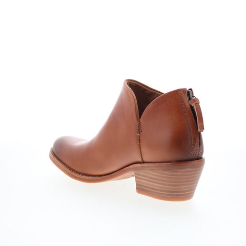 Sofft Angelica SF01024 Womens Brown Leather Zipper Ankle & Booties Boots