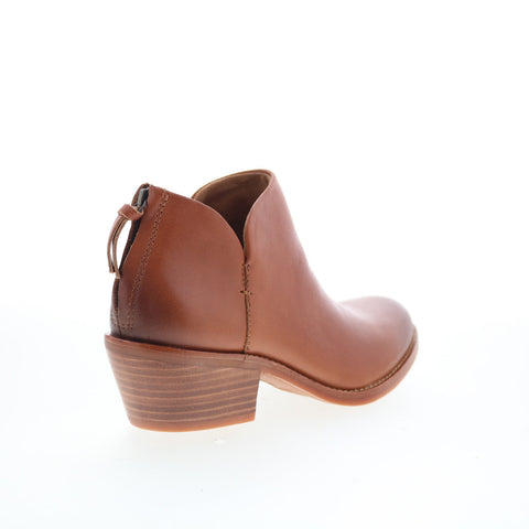 Sofft Angelica SF01024 Womens Brown Leather Zipper Ankle & Booties Boots
