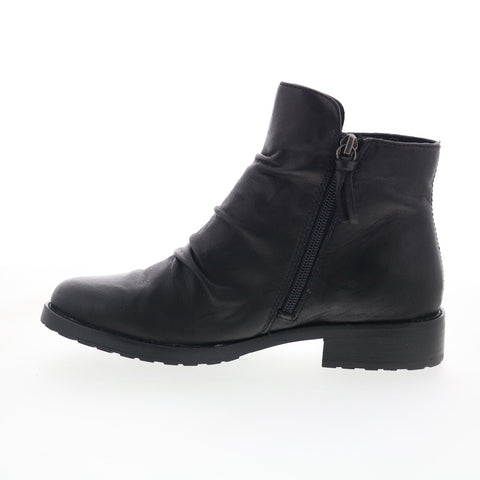 Sofft Beckie II SF01035 Womens Black Leather Zipper Ankle & Booties Boots
