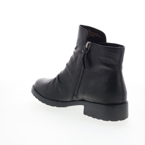 Sofft Beckie II SF01035 Womens Black Leather Zipper Ankle & Booties Boots