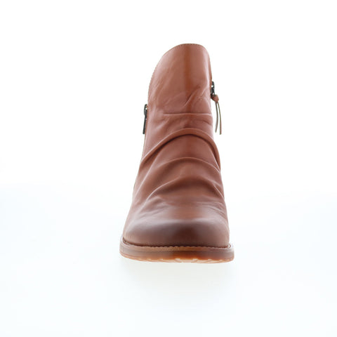 Sofft Beckie II SF01035 Womens Brown Leather Zipper Ankle & Booties Boots