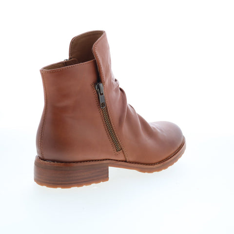 Sofft Beckie II SF01035 Womens Brown Leather Zipper Ankle & Booties Boots