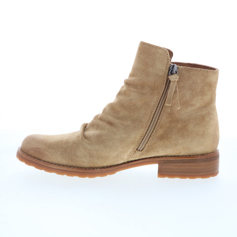 Sofft Beckie II SF01035 Womens Brown Suede Zipper Ankle & Booties Boots