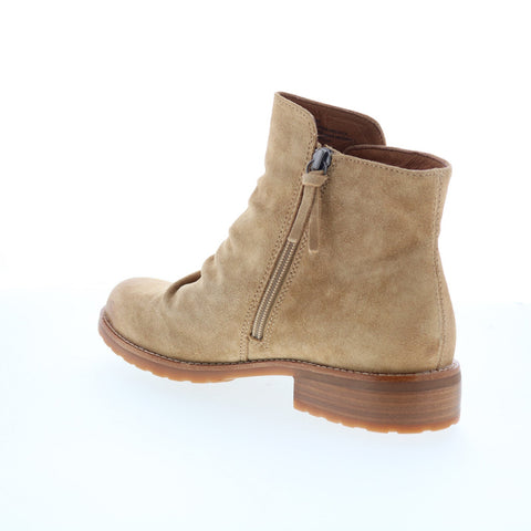 Sofft Beckie II SF01035 Womens Brown Suede Zipper Ankle & Booties Boots