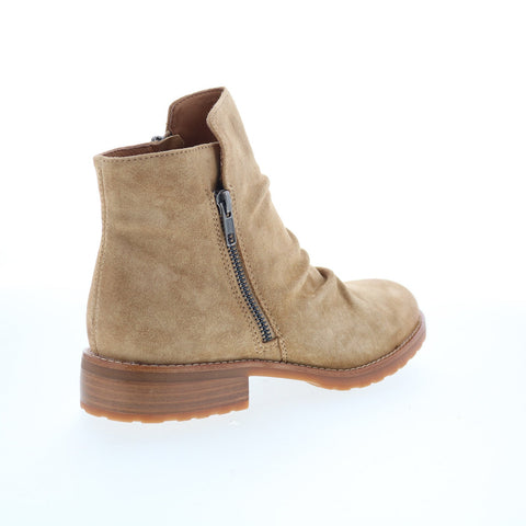 Sofft Beckie II SF01035 Womens Brown Suede Zipper Ankle & Booties Boots
