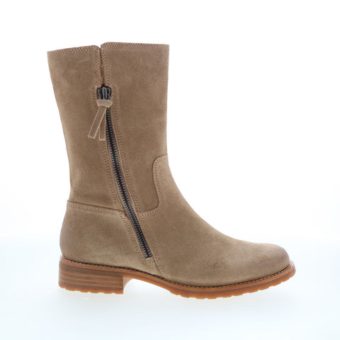 Sofft Betty SF01038 Womens Brown Suede Zipper Casual Dress Boots