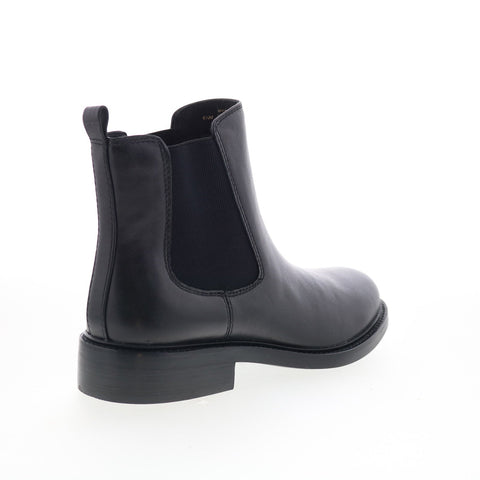 Sofft Pamella SF01044 Womens Black Leather Slip On Ankle & Booties Boots