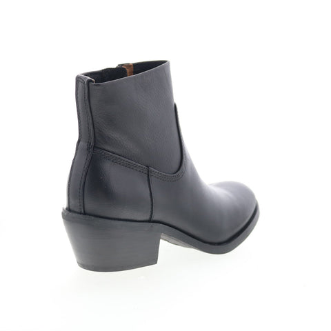 Sofft April SF01161 Womens Black Leather Zipper Ankle & Booties Boots