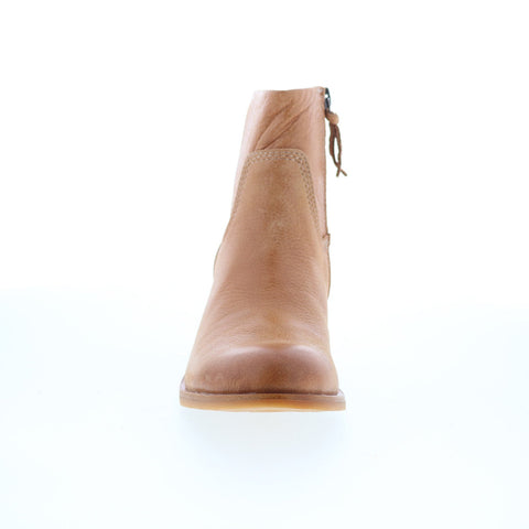 Sofft April SF01161 Womens Brown Leather Zipper Ankle & Booties Boots