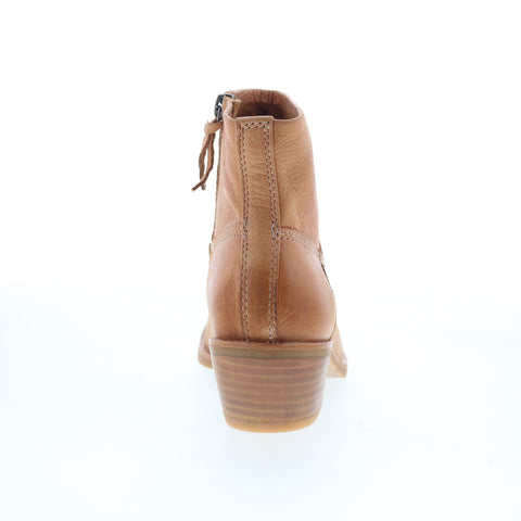 Sofft April SF01161 Womens Brown Leather Zipper Ankle & Booties Boots