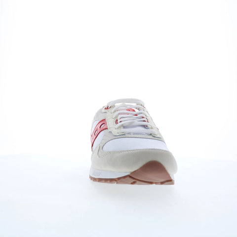 Saucony Shadow 5000 S70637-9 Mens White Suede Lifestyle Sneakers Shoes