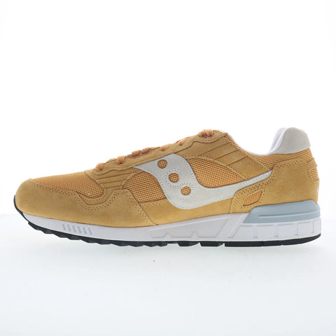 Saucony Shadow 5000 S70665-10 Mens Orange Suede Lifestyle Sneakers Shoes