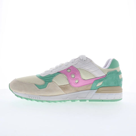 Saucony Shadow 5000 S70665-34 Mens Beige Suede Lifestyle Sneakers Shoes